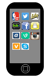 Animated Gif of an iPod with apps